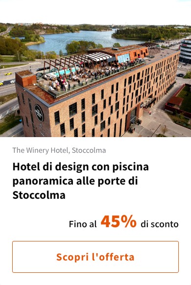 Hotel di design con piscina panoramica alle porte di Stoccolma