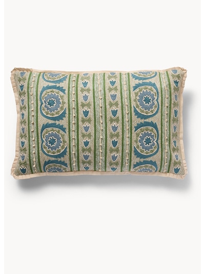 Cuscino con ricamo piastrelle 65x40cm