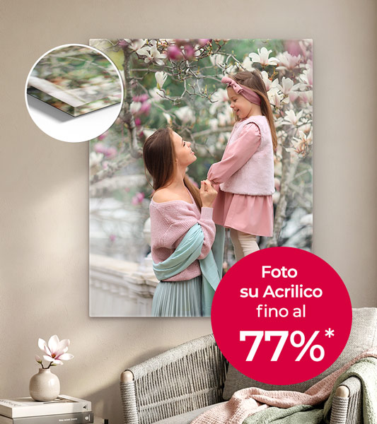 La tua foto dietro Acrilico: Effetto profondo a partire da 8,45€*