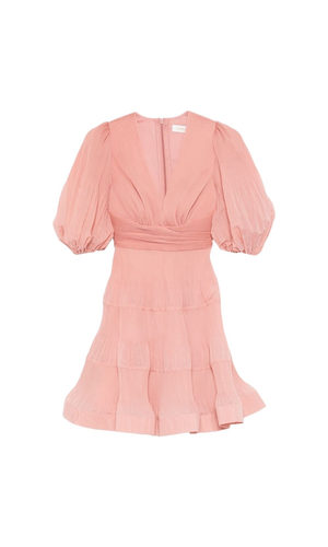 Pleated mini dress