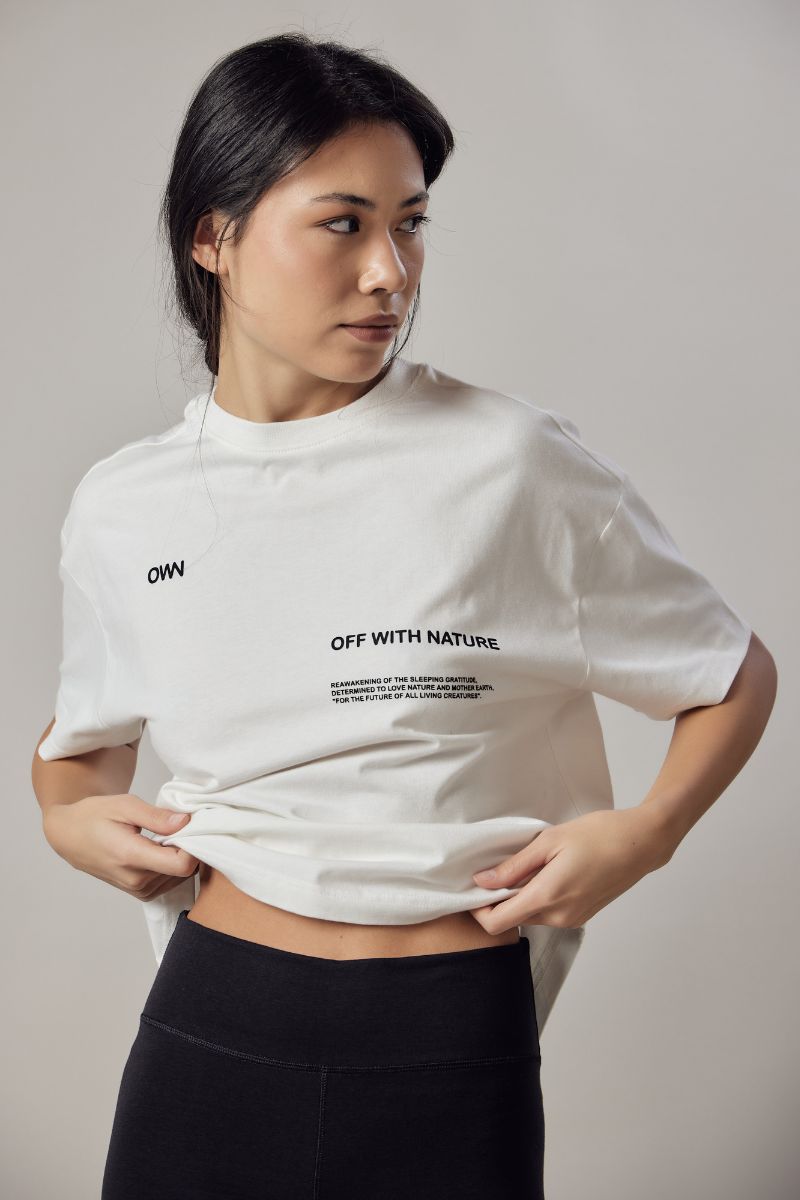 T-Shirt Girocollo Loose Fit White