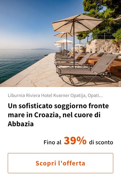 Un sofisticato soggiorno fronte mare in Croazia, nel cuore di Abbazia