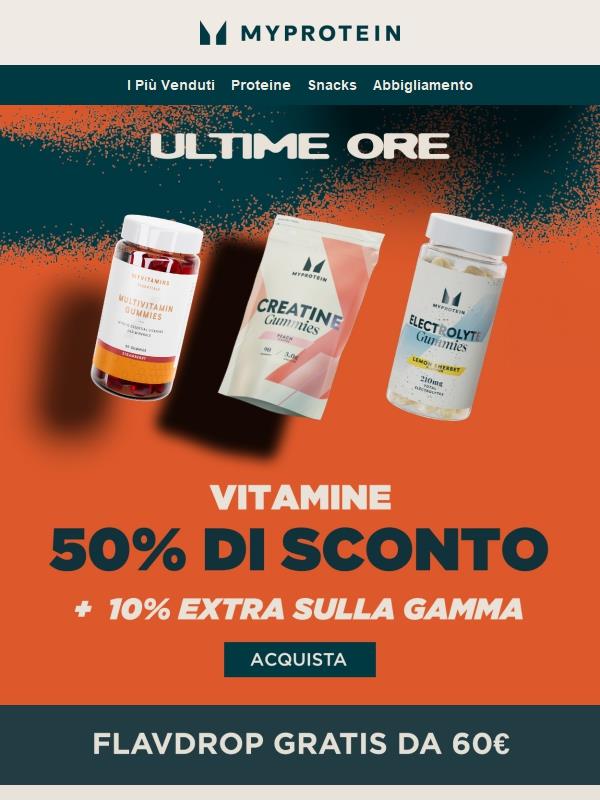 Ultima Chance 📢 -50% sulle Vitamine
