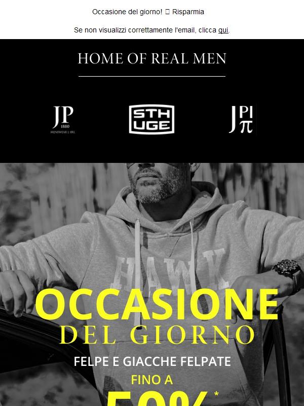 Fino al 50% su felpe e giacche felpate