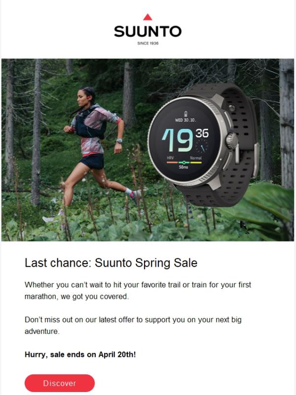 Last chance: Spring Sale