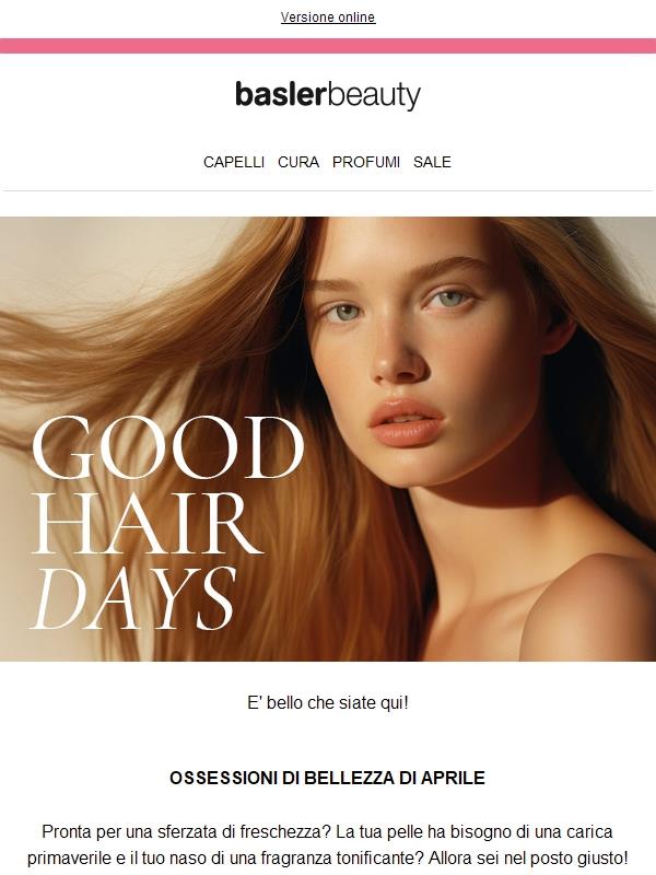 Good Hair Days: 20 % sui prodotti premium per la cura dei capelli