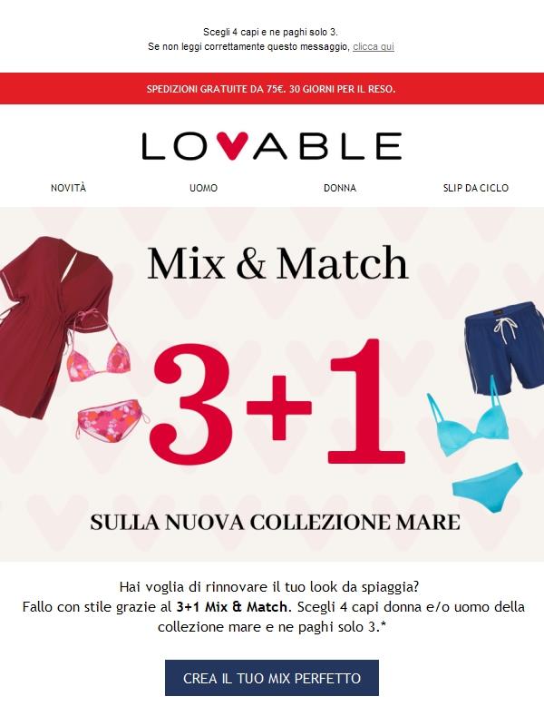 Approfitta ancora per poco del 3+1 Mix&Match