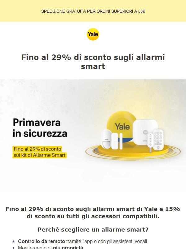 Allarmi Smart: fino al 29% di sconto!