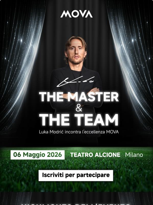 THE MASTER & THE TEAM Luka Modrić incontra l’eccellenza MOVA