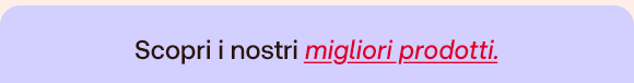 Testo su sfondo viola: Scopri i nostri migliori prodotti.