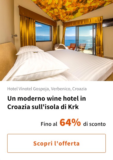 Un moderno wine hotel in Croazia sull'isola di Krk