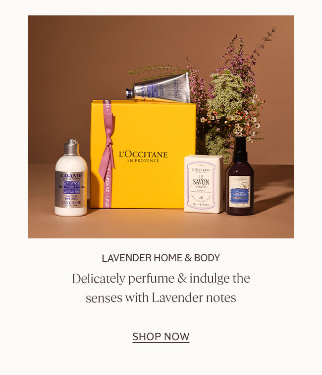 LAVENDER HOME AND BODY | DELICATELY PERFUME AND INDULGE THE SENSES WITH LAVENDER NOTES | SHOP NOW