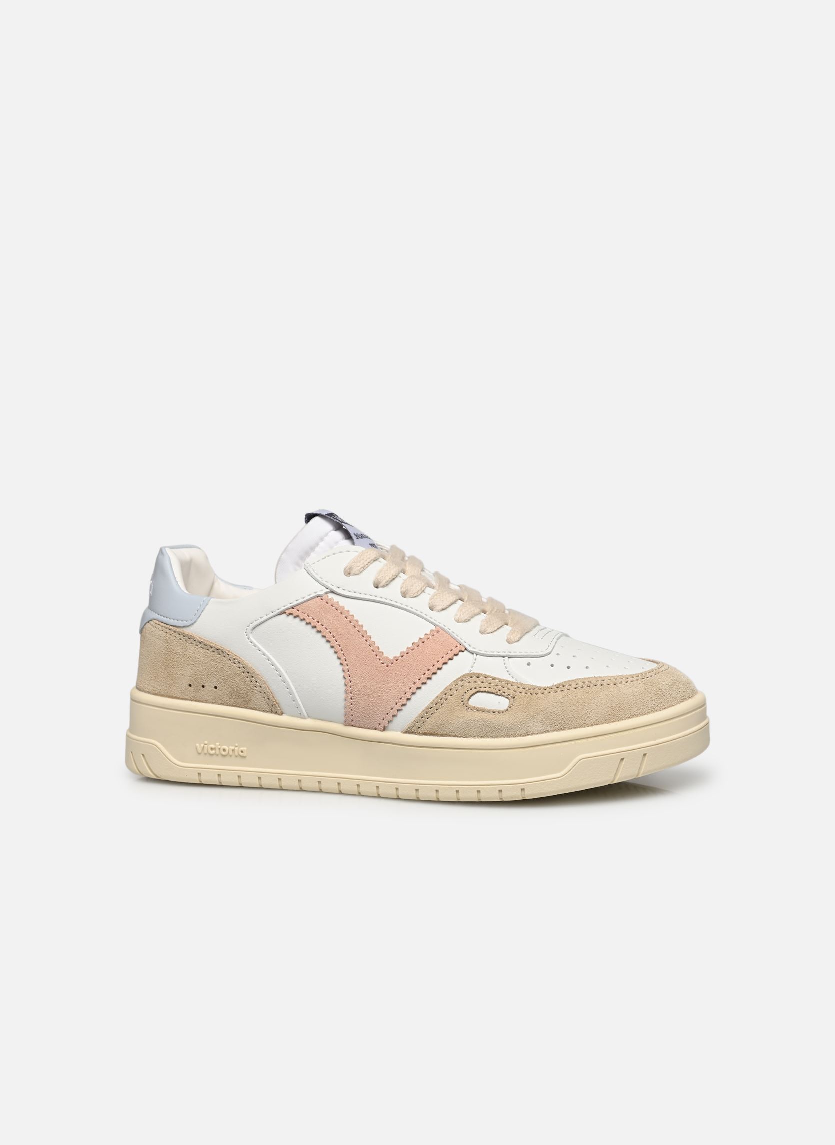 Victoria Sneakers basse SEUL EFECTO PIEL & SERRAJE donna bianco