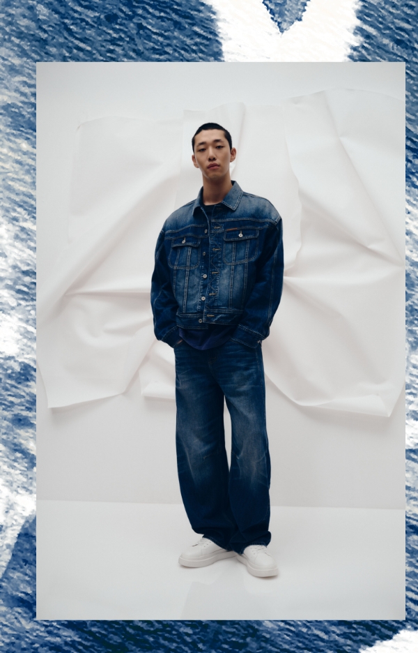 Barrel Jean In Dark Worn