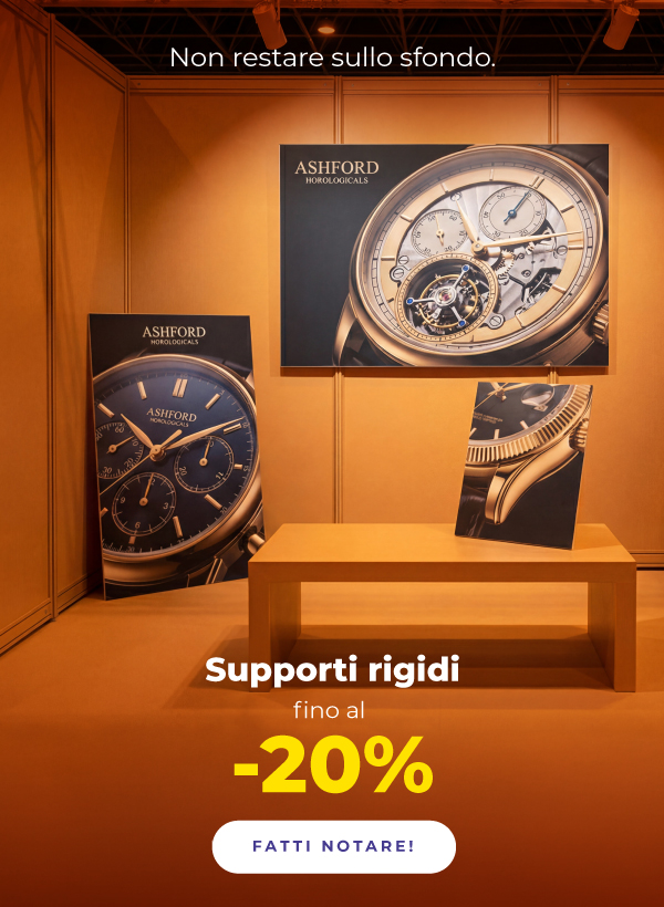 Supporti rigidi fino al -20%