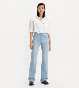 jeans-a-zampa-blu-wedge