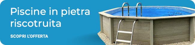 Piscine
fuori terra in pietra ricostruita