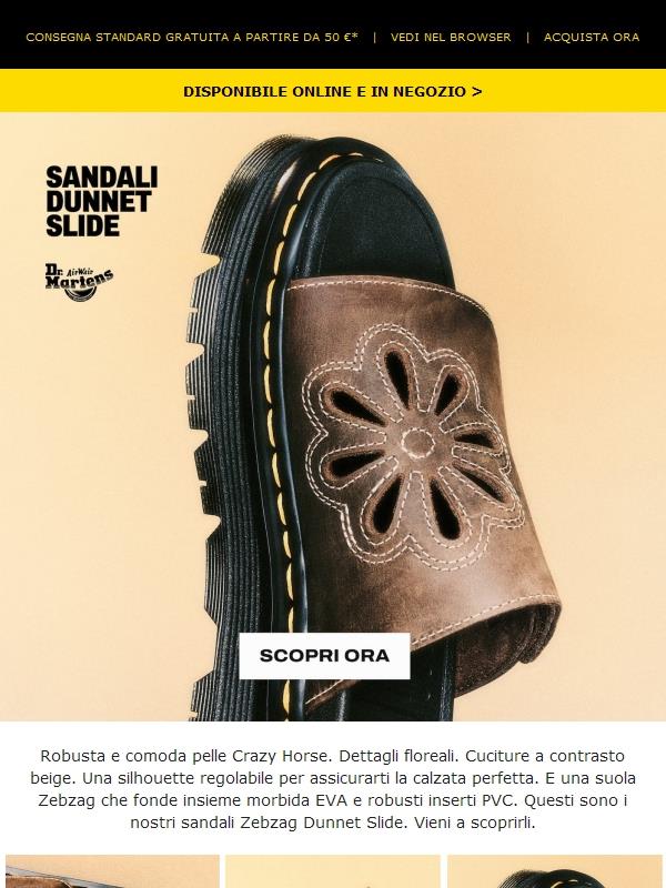 Sandali con un'ispirazione d'archivio