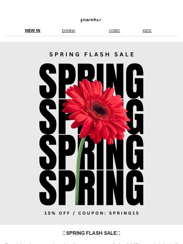 ✨ SPRING FLASH SALE – SOLO PER OGGI! ✨