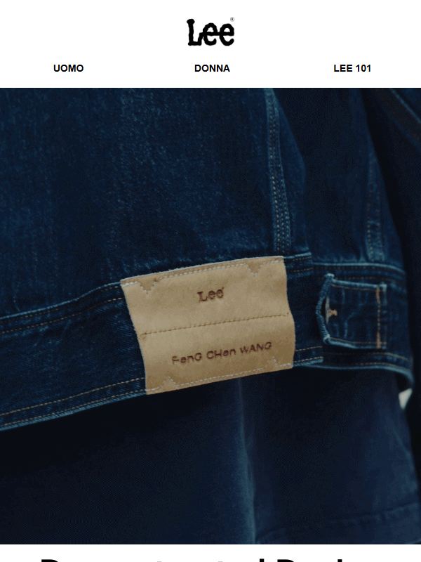 Denim, deconstructed. Lee x Feng Chen Wang