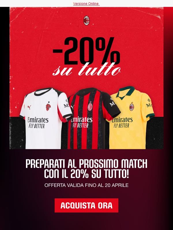 Approfitta di un extra 20% di sconto. Solo per poco ⏳
