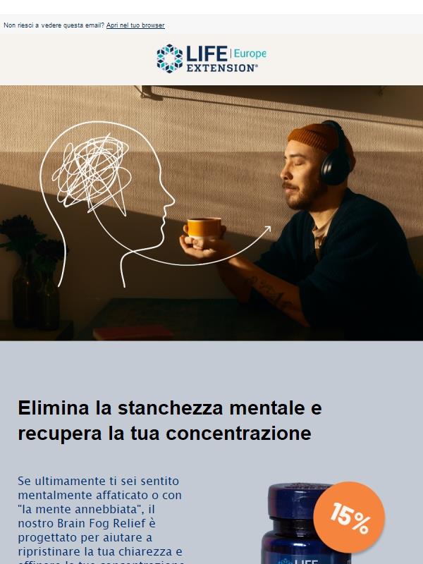 Addio alla stanchezza mentale