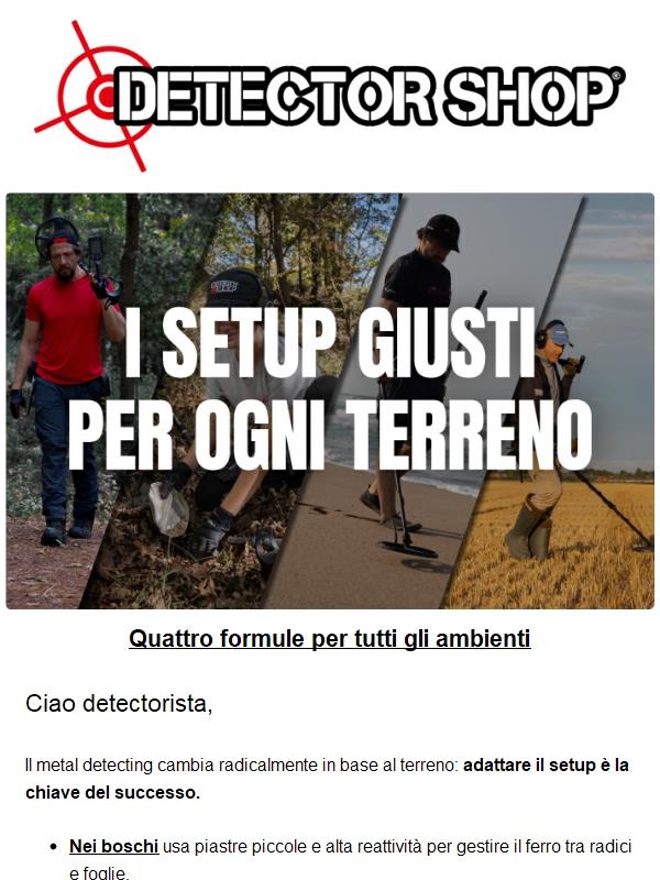 I setup giusti per ogni terreno
