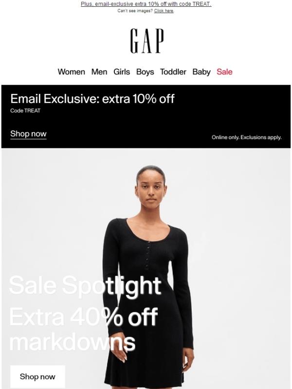 See what's on sale + get an extra 40% off