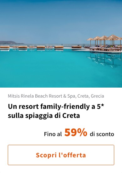 Un resort family-friendly a 5* sulla spiaggia di Creta
