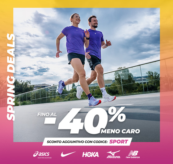 Il codice SPORT abbassa i prezzi!