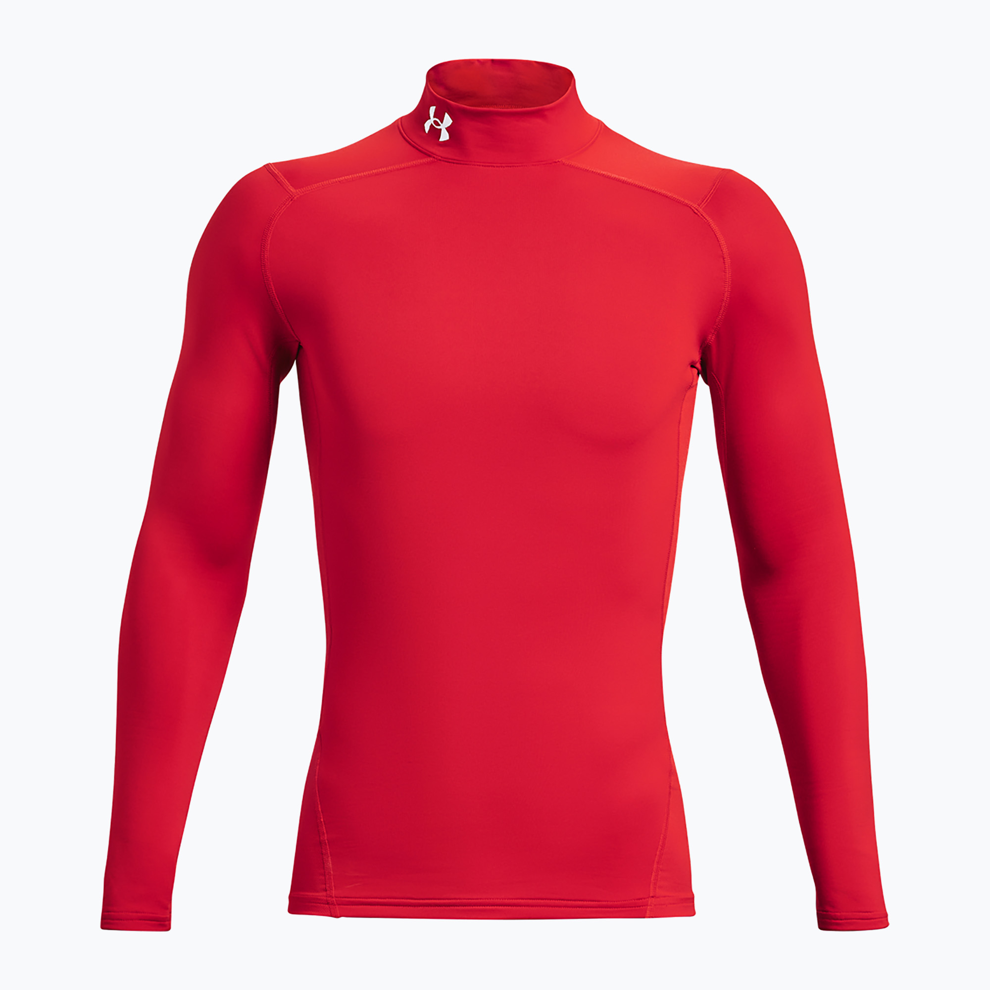 Maglia a maniche lunghe da allenamento uomo Under Armour Comp Mock UA Armour red/white