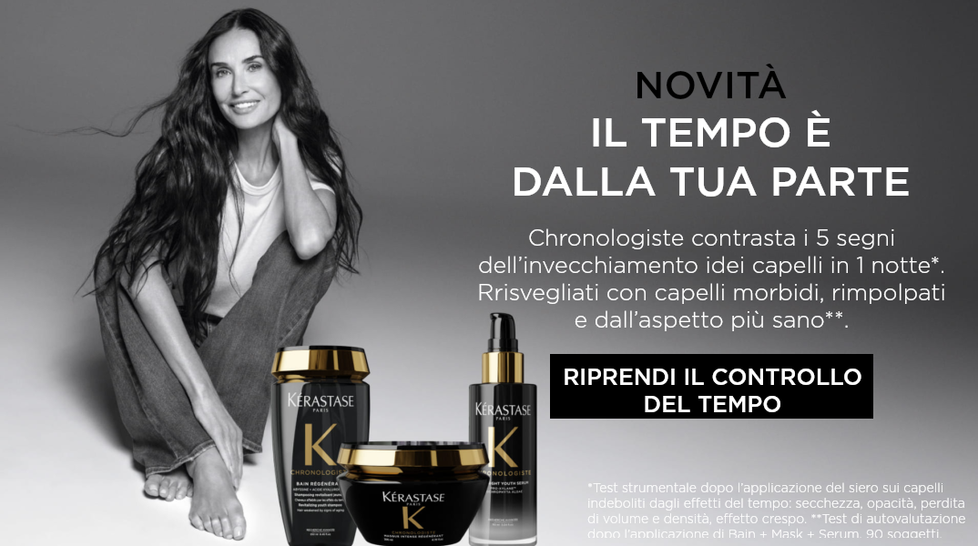 Visualizzazione dinamica dell&rsquo;ultimo lancio del marchio K&eacute;rastase
