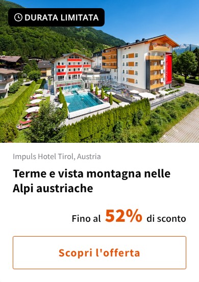 Terme e vista montagna nelle Alpi austriache