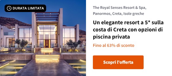 Un elegante resort a 5* sulla costa di Creta con opzioni di piscina privata