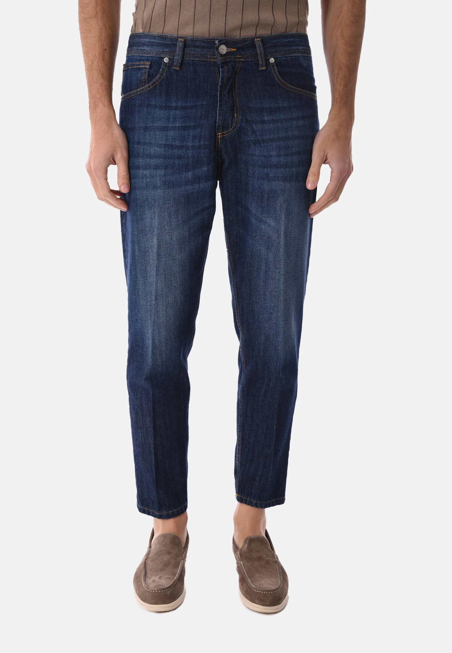 Image of Jeans slim fit blu scuro