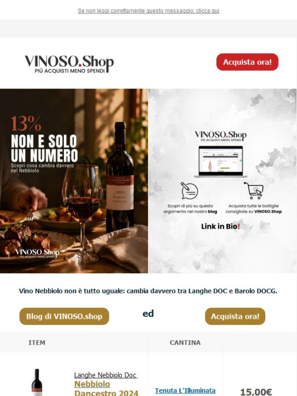 😉 VINOSO | Il vino Nebbiolo non è tutto uguale