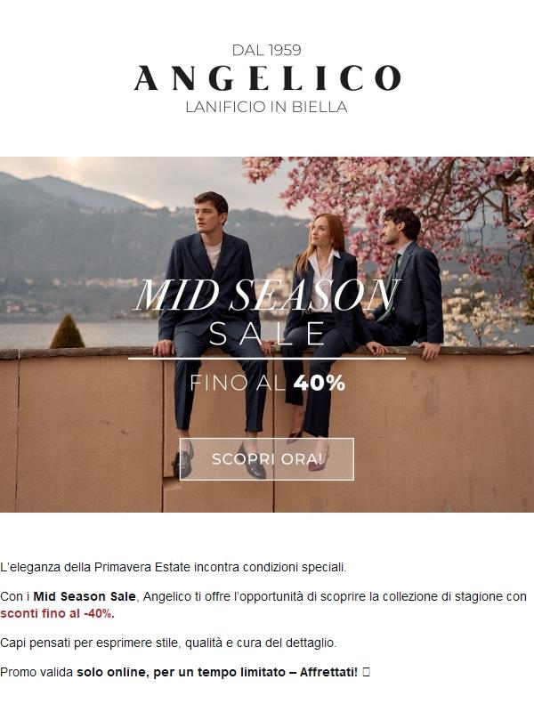 ☀️ Mid Season Sale | Fino al 40%