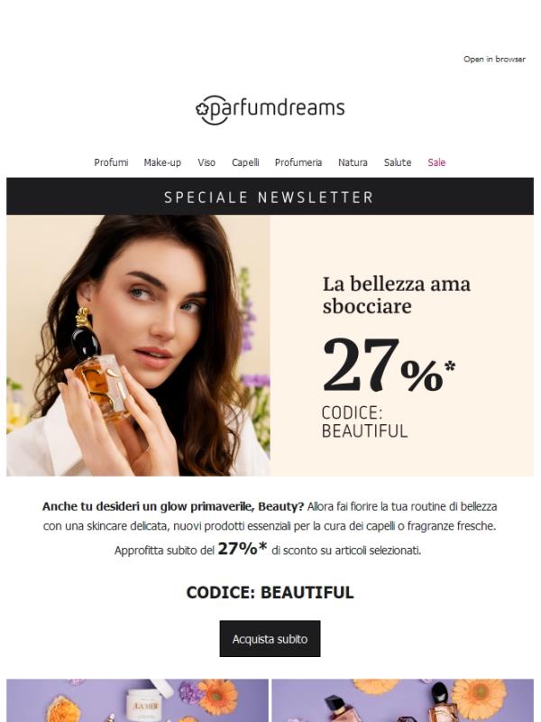 -27% 🌷 Fai fiorire la tua routine