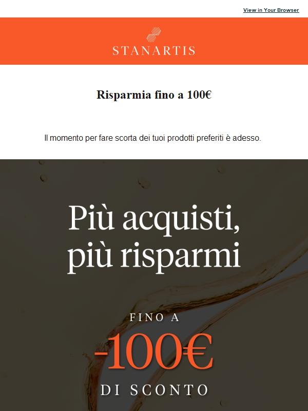 Risparmia fino a -100€ sul tuo ordine🟠