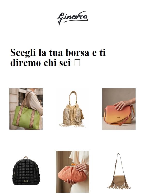 Scegli la tua borsa e ti diremo chi sei ✨👜