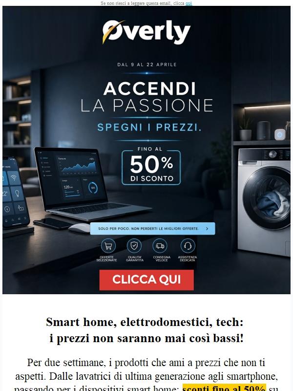 🔥 Sconti fino al 50% solo dal 9 al 22 aprile
