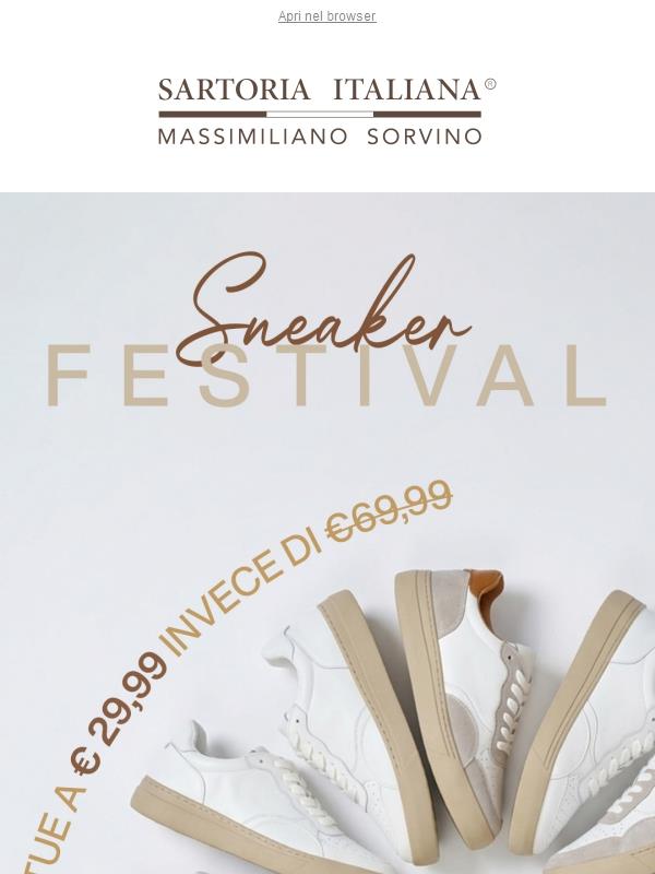 Sneaker Festival: a 29,99€ invece di 69,99€
