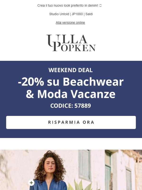 Pronta per l'estate? Risparmia il 20% sui look per le vacanze ☀️