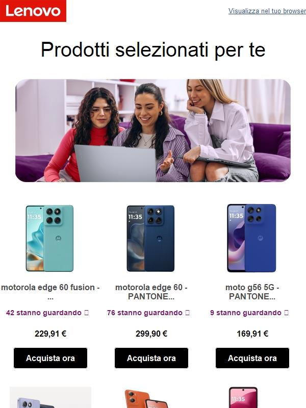 Nuove scelte personalizzate solo per te!