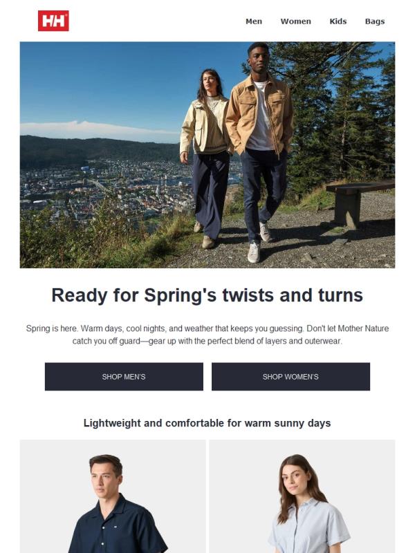 Just in: unpredictable weather.