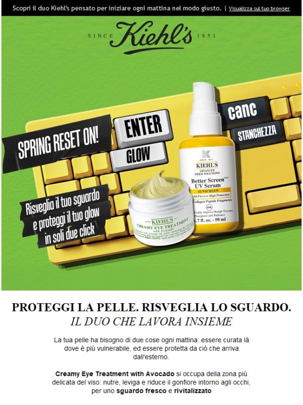 Proteggi la pelle. Risveglia lo sguardo.