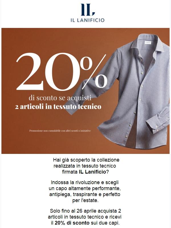 Tessuto tecnico | Scopri la promo