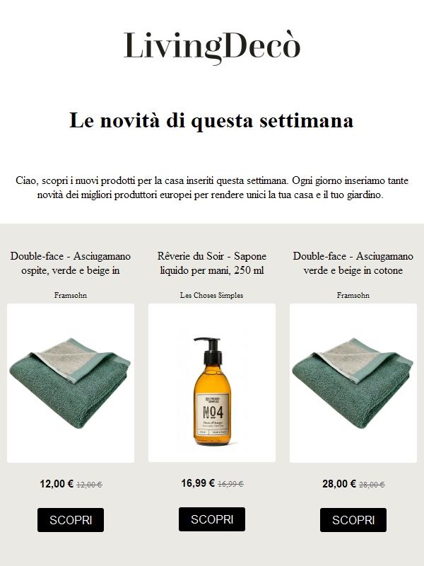 Scopri le novità di questa settimana