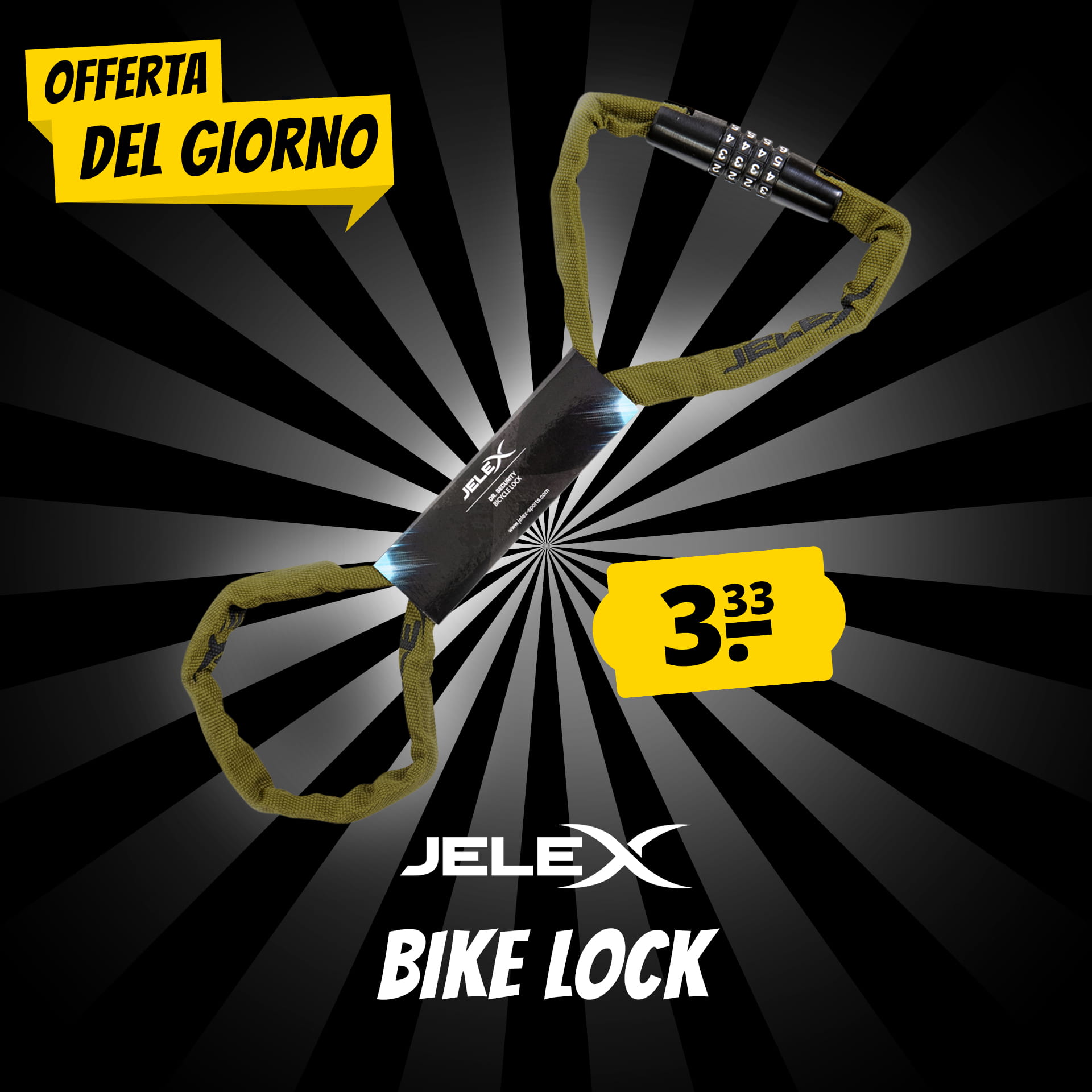 jelex dr. security catena per biciclette 