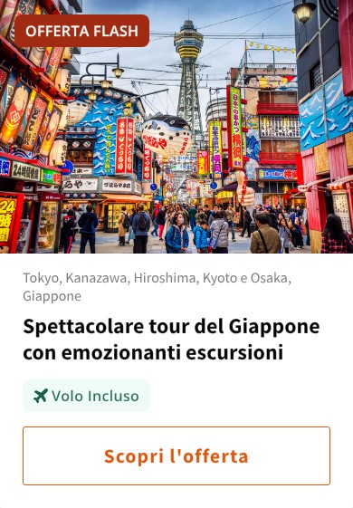 Spettacolare tour del Giappone con emozionanti escursioni